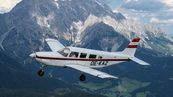 Blick aus der Rundflugmaschine in Salzburg
